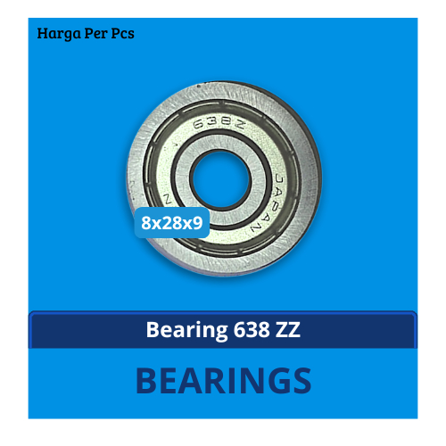 แบริ่ง 638 ZZ N*N Japan Bearing Double Iron Cover Bearing Laker