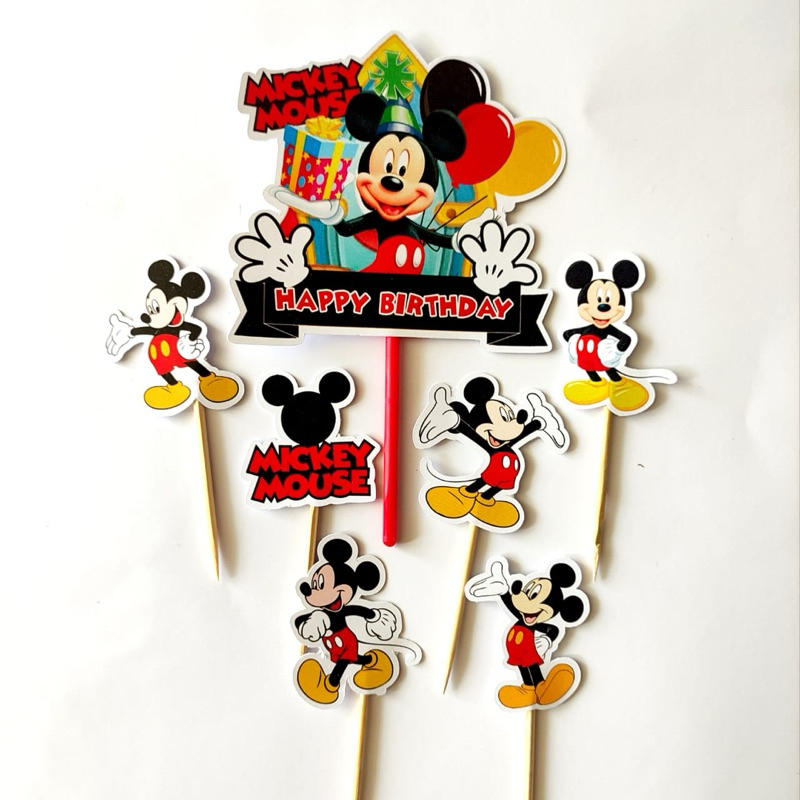 MICKEY MOUSE TOPPER (LA-001) / MICKEY MOUSE CAKE TOPPER / MICKEY MOUSE CAKE TOPPER / MICKEY MOUSE CA