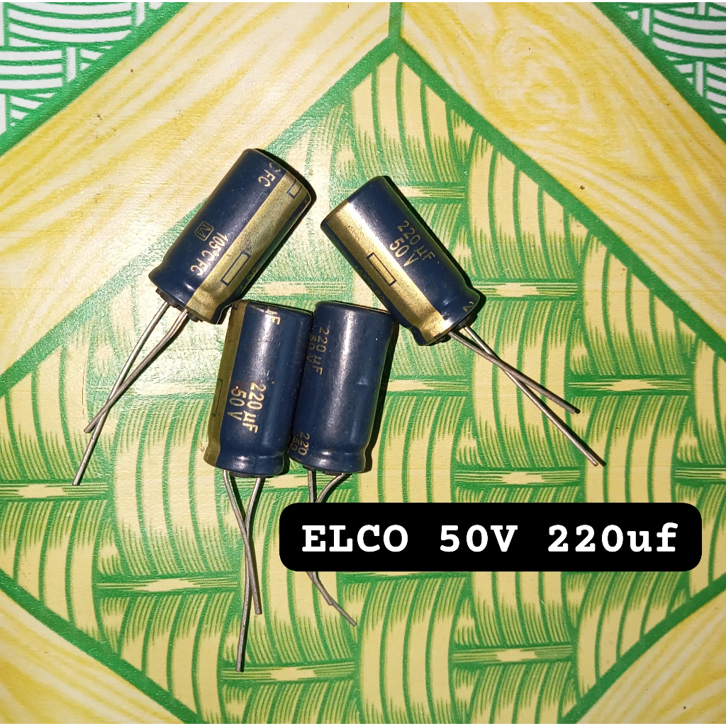Elko 50v 220uf Elko 220uf 50v คุณภาพดั้งเดิม