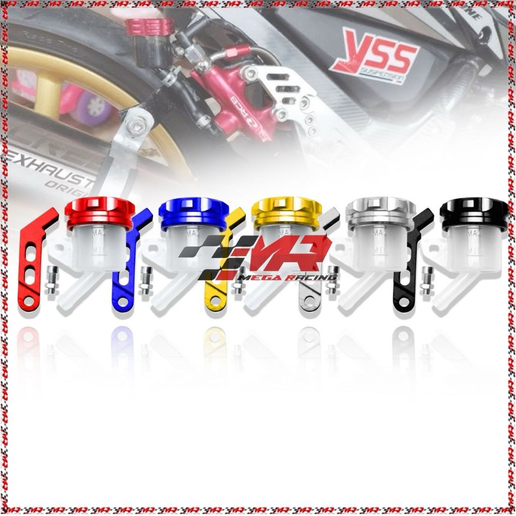 Universal CNC ถังน้ํามันเบรกหน้า/หลัง - ขวดน้ํามันเบรก CNC สําหรับรถจักรยานยนต์ Ninja R RR Satria Fu