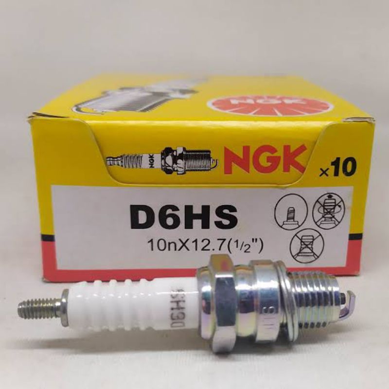 หัวเทียน NGK oversis d6 d6hs tab taps