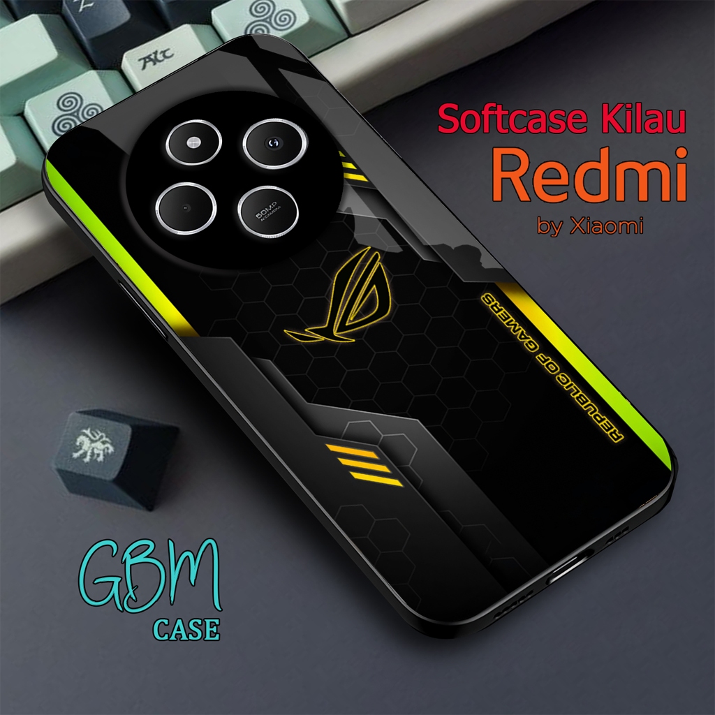 HP [GBM465] Xiaomi Poco C75 Glitter Softcase | เรดมี่ 14C | REDMI A3 | Xiaomi Glass Case เคสซิลิโคนเ