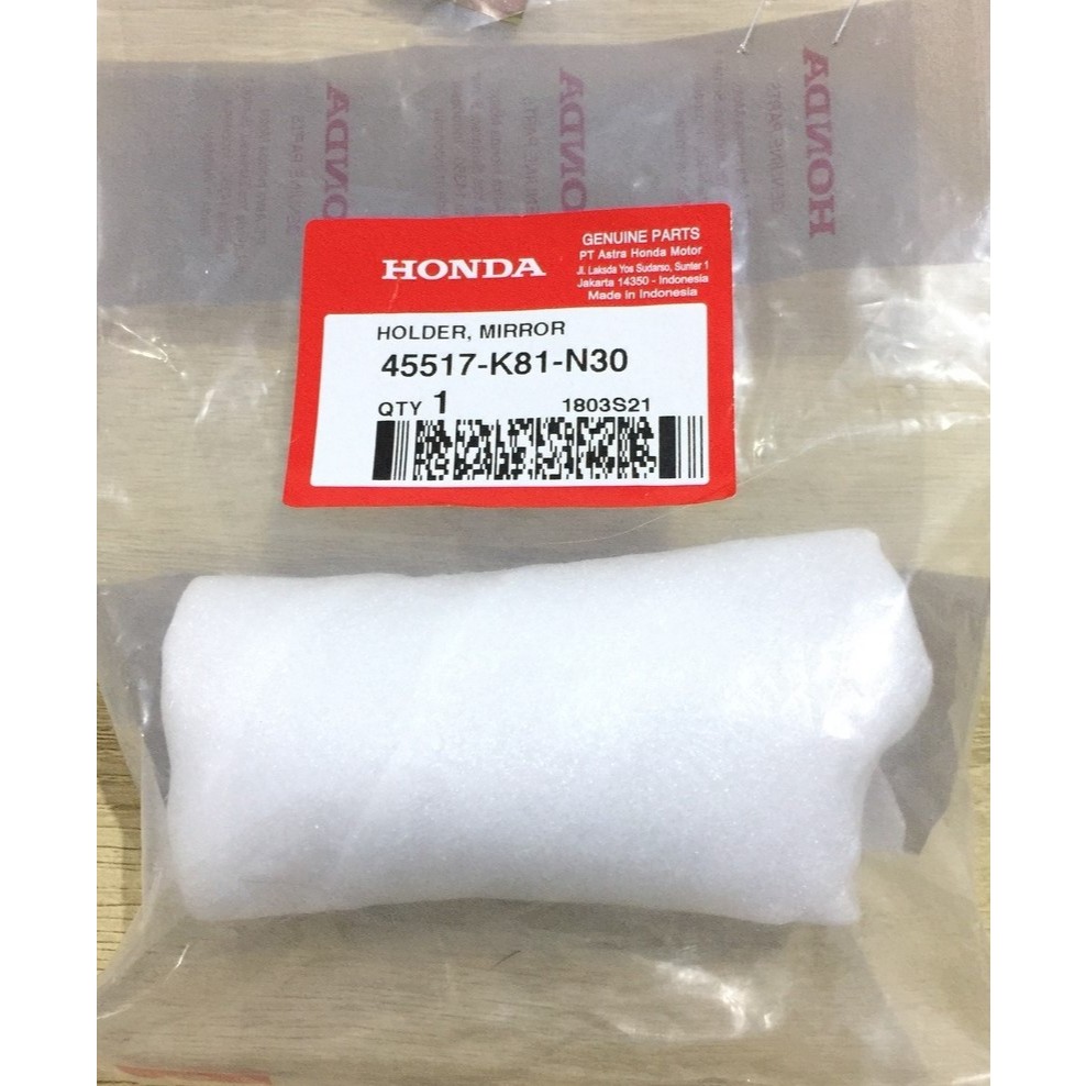 ที่วางกระจกมองหลังสําหรับ Honda Scoopy eSP K93 BeAT และ BeAT Street Stylo 160 Genio ORIGINAL HONDA 4