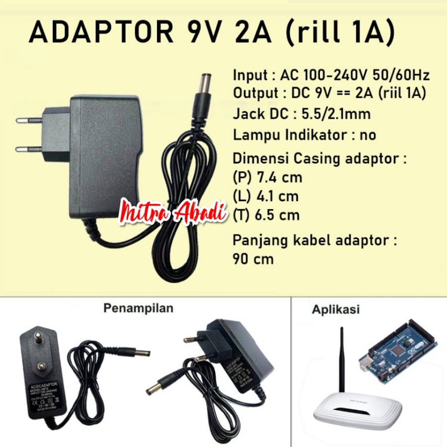 อะแดปเตอร์ 9V 1A****