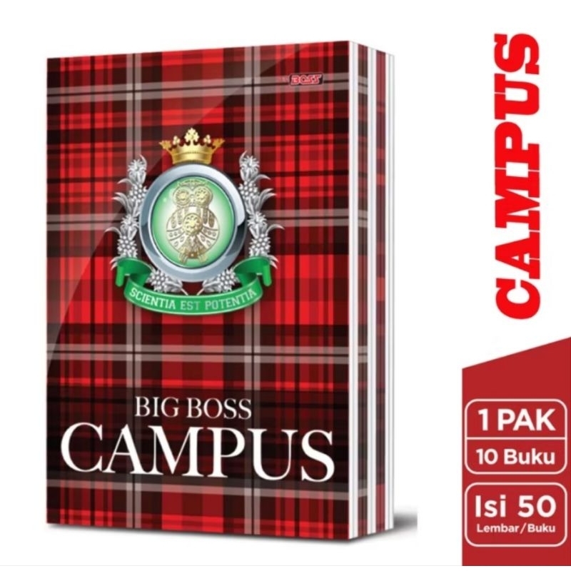 CAMPUS NOTEBOOK 50 แผ่น BOXY (10pc) / BIG BOSS NOTEBOOK