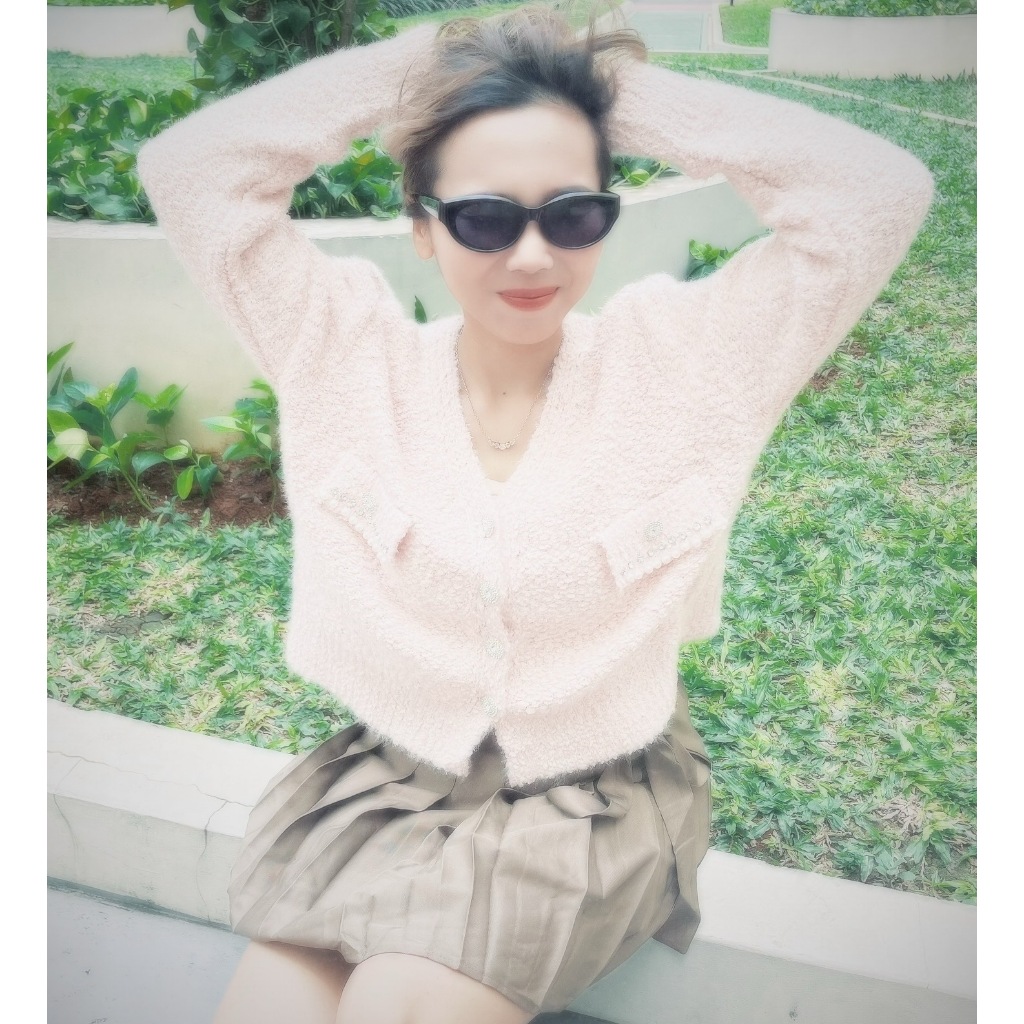 Yvaine - Mona Top - คาร์ดิแกน Bouclé Sweet – Soft, Comfy, & So Chic!