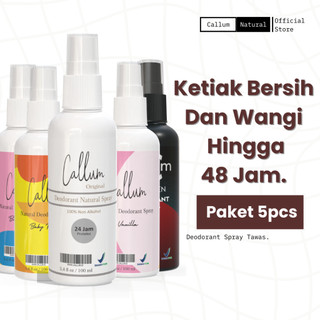 Callum - 5 Pcs Deodoran Spray Tawas Alami