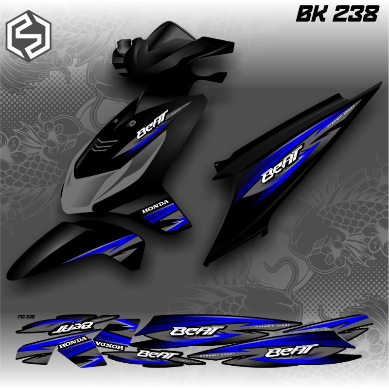 Beat คาร์บูเรเตอร์ Graphic Striping Thailand Variation / bk 238 / bk 246