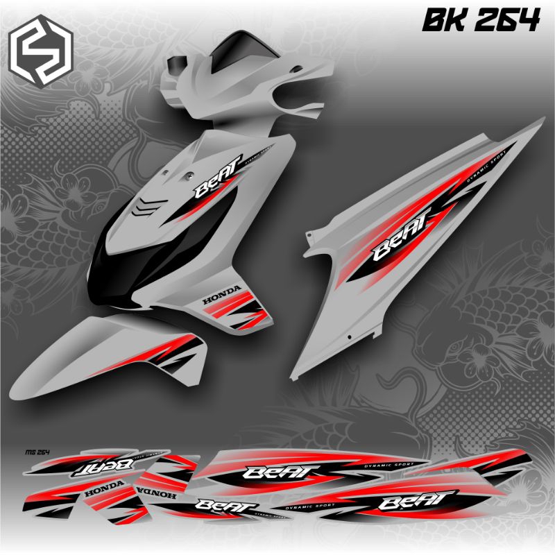 Beat คาร์บูเรเตอร์ Graphic Striping Thailand Variation / bk 256 / bk 264