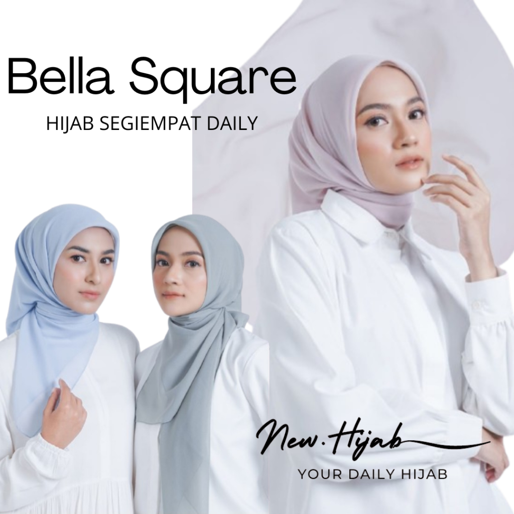 BELLA SQUARE HIJAB / PLAIN SQUARE HIJAB / BELLA SQUARE / BELLA HIJAB