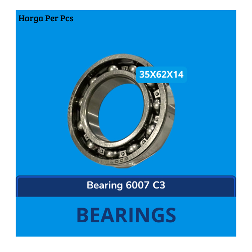 แบริ่ง 6007 เปิด C3 N*N Japan Plain Bearing