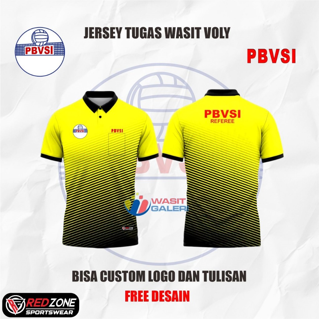 VOLLEYBALL REFEREE JERSEY PREMIUM PRINTING POLO SHIRT (PBVSI - PBVSI REFEREE)
