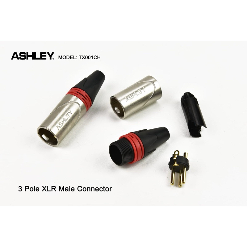 Jack xlr ashley ตัวผู้/แจ็ค canon ashley tx001ch