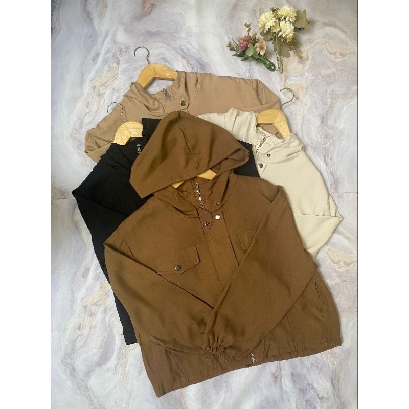 Premium Womens ZIPPER Crop Hoodie Jacket 346