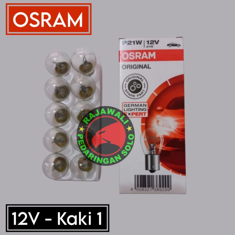 Osram P21W 12V 1 ขาไฟเลี้ยวใสหลอดไฟไฟเลี้ยวรถยนต์