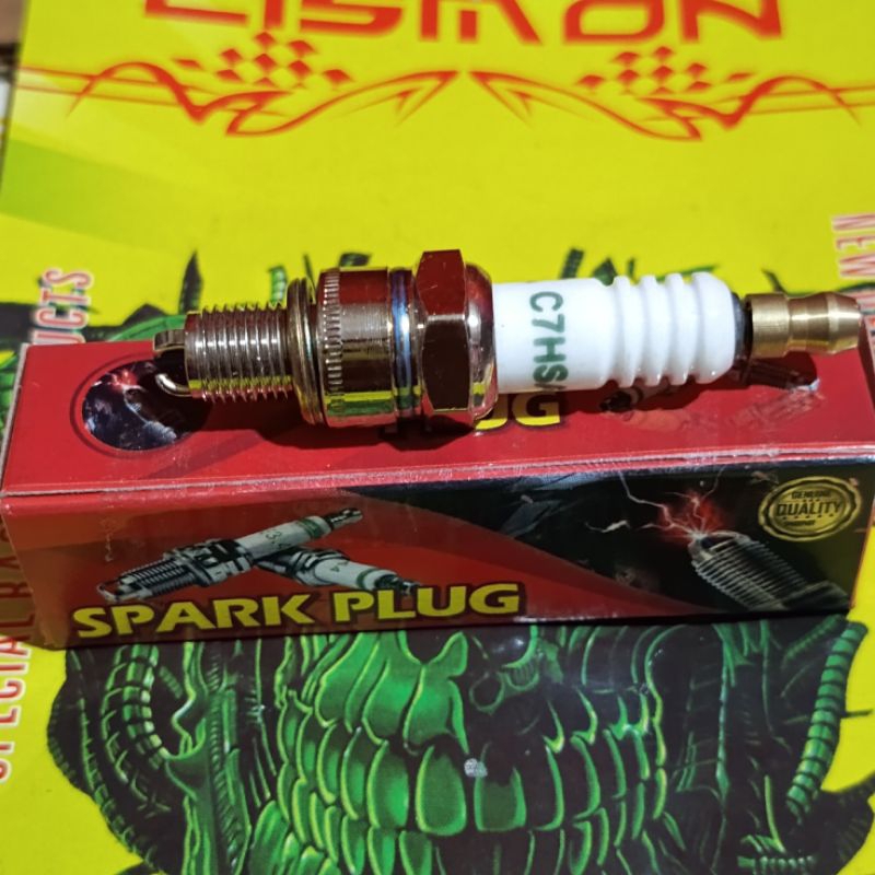 MERAH RACING SPARK PLUG K3 3 ขา C7HSA-3 A7TC-3 RACING RED 4T grand supra fit revo win jupiter mio ve