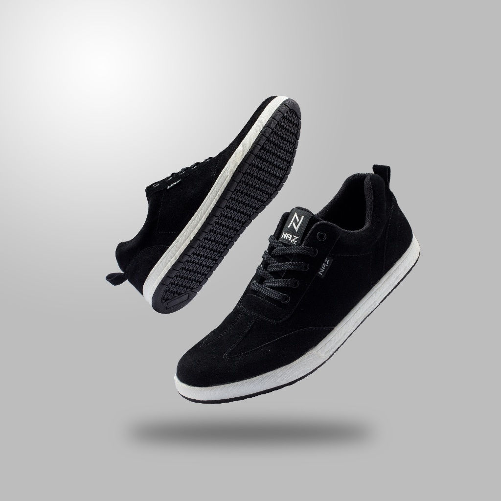 Naz Austin รองเท้าผ้าใบลําลองผู้ชายสีดํา Original Adh 001