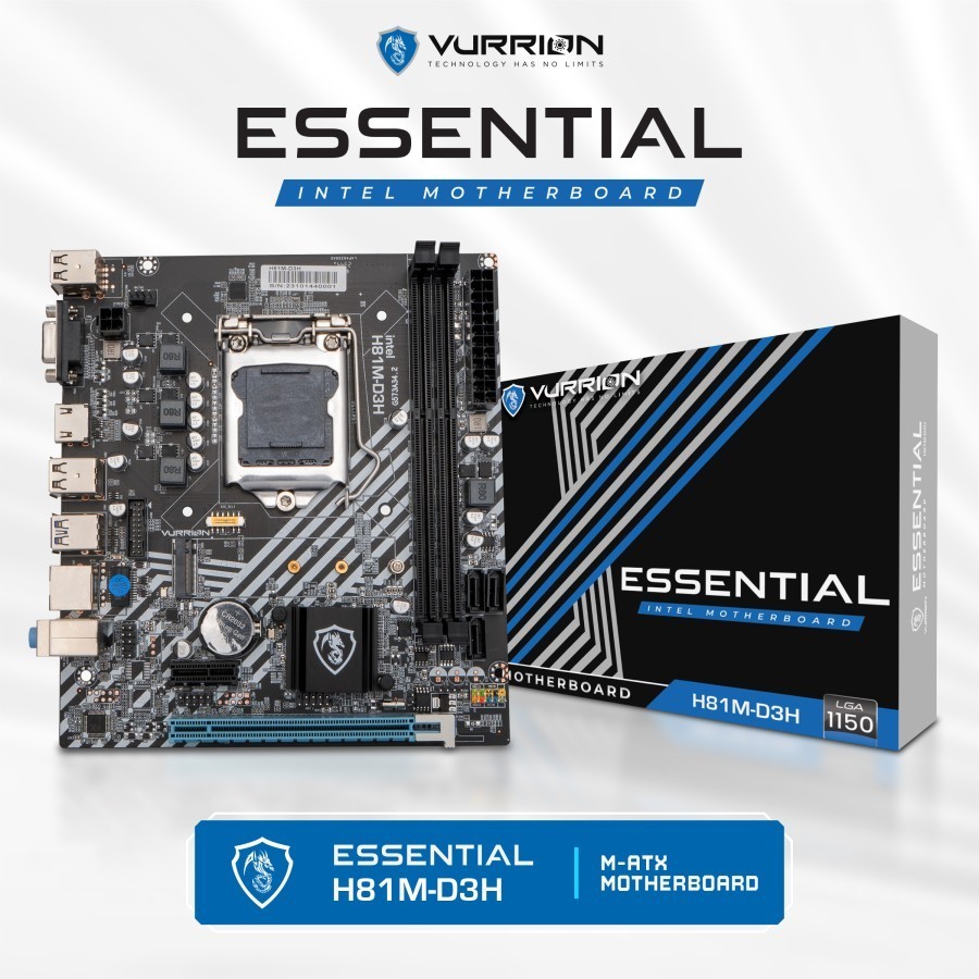 Vurrion Essential H81M-D3H LGA 1150 เมนบอร์ด