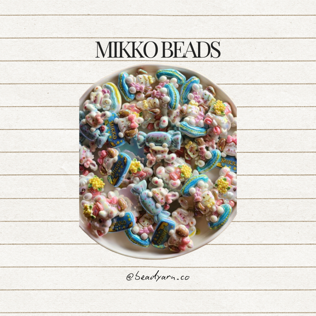 MIKKO BEAD พร้อม HOLES/ 3D MIKKO CHARACTER