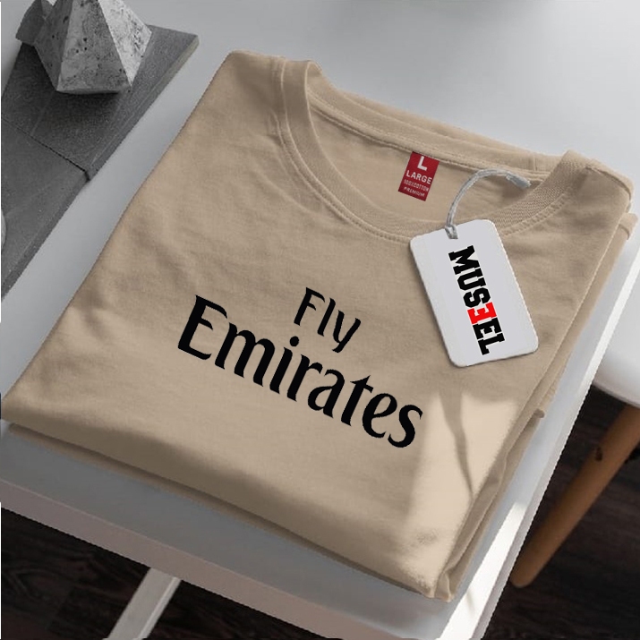 ,!FLY EMIRATES เสื้อยืดแขนสั้น Distro สําหรับผู้ชายและผู้หญิง