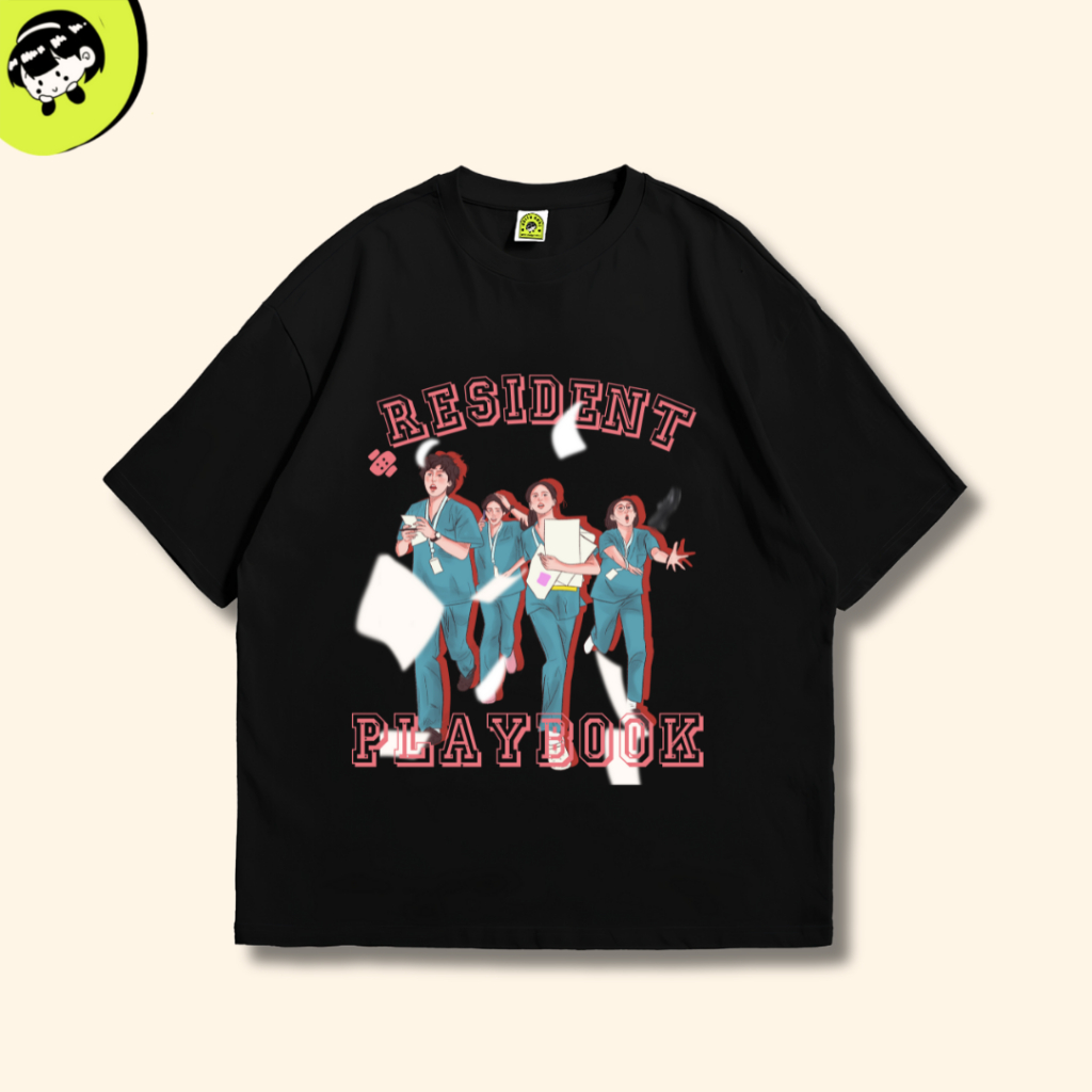 KATUN KUKI เสื้อยืด Unisex RESIDENT PLAYBOOK K-Drama / 24s Combed Cotton / Short Sleeve