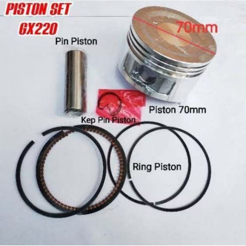 GX220 PISTON ASSY 70MM