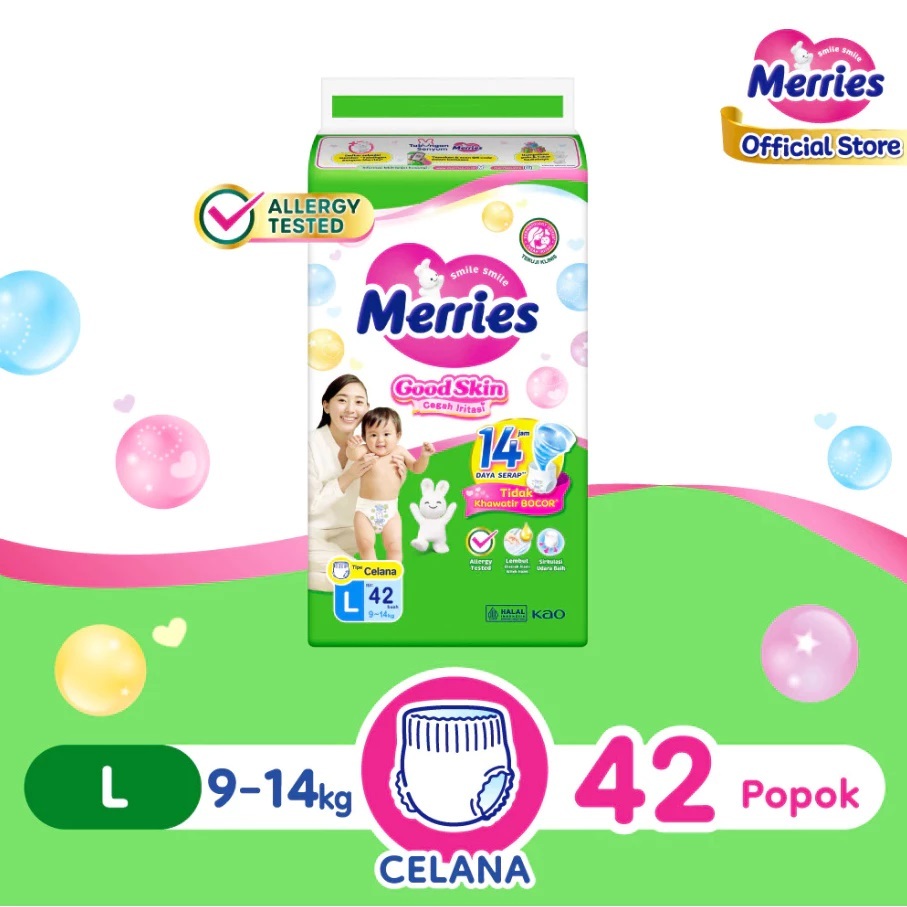 Merries Good Skin 42 ชิ้น - นุ่มสบายสําหรับทารก