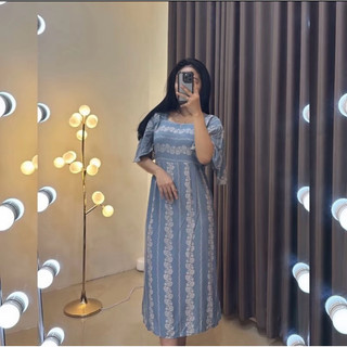 Daster Isabella Bahan Rayon PREMIUM Busui Freindly Dress Pendek Wanita