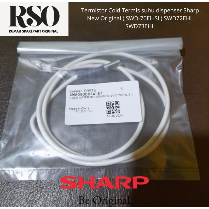 Thermistor เครื่องวัดอุณหภูมิเย็น Sharp New Original ( SWD-70EL-SL) ( SWD72EHL) SWD73EHL