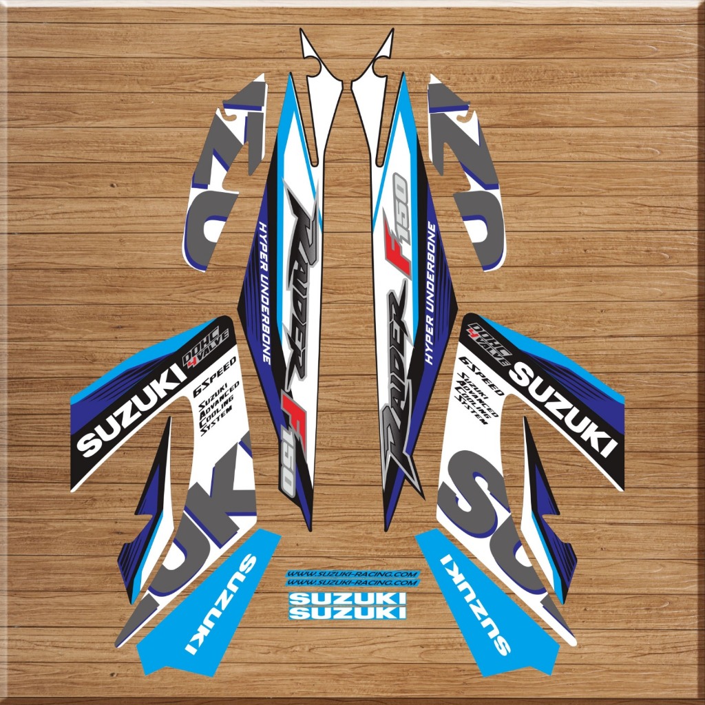 สติ๊กเกอร์ Striping สติ๊กเกอร์ Suzuki Satria FU FL/ Facelift F150 - Raider F150 Moto GP