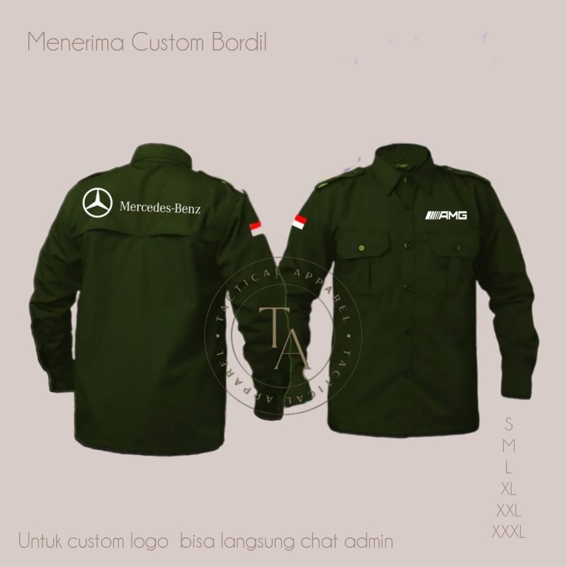 เสื้อเชิ้ต KEMEJA MERCEDES-BENZ