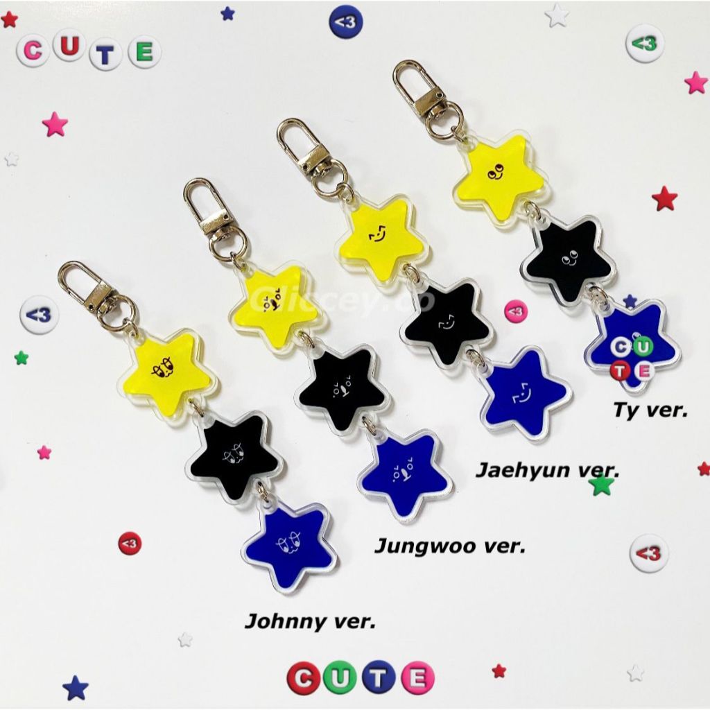 BAGCHARM 3 COLOR STARFISH NCT 127 || PHONECHARM NCT 127 || พวงกุญแจ NCT 127