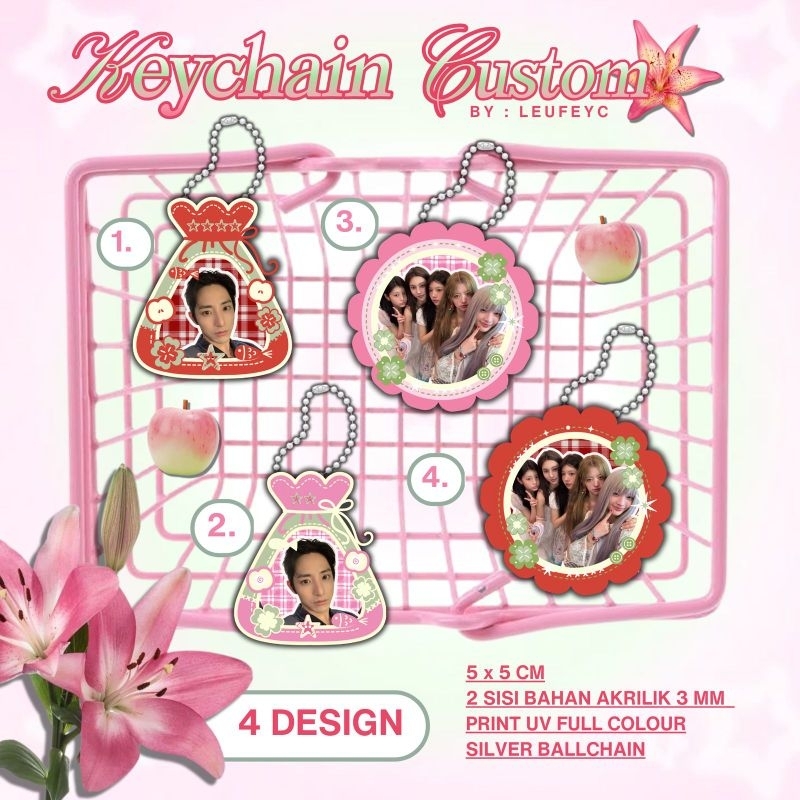 GANTUNGAN KPOP CUSTOM KEYCHAIN/CUTE KEYCHAIN