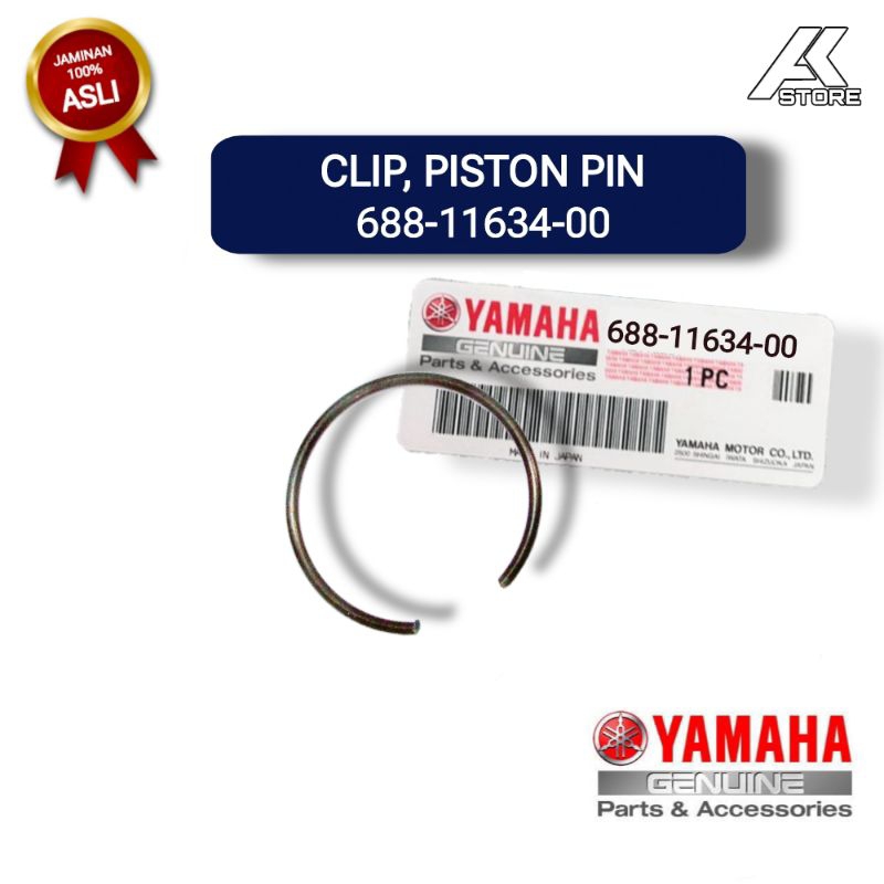 MESIN CLIP PISTON PIN 688-11634-00 สําหรับ Yamaha 40PK กล่องแคปซูล, 25Pk