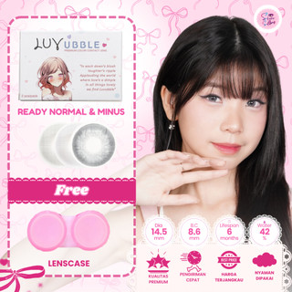 SOFTLENS LUVUBBLE Normal & Minus s/d -6.00 - GRAY SERIES - Softlens Minus Natural Murah