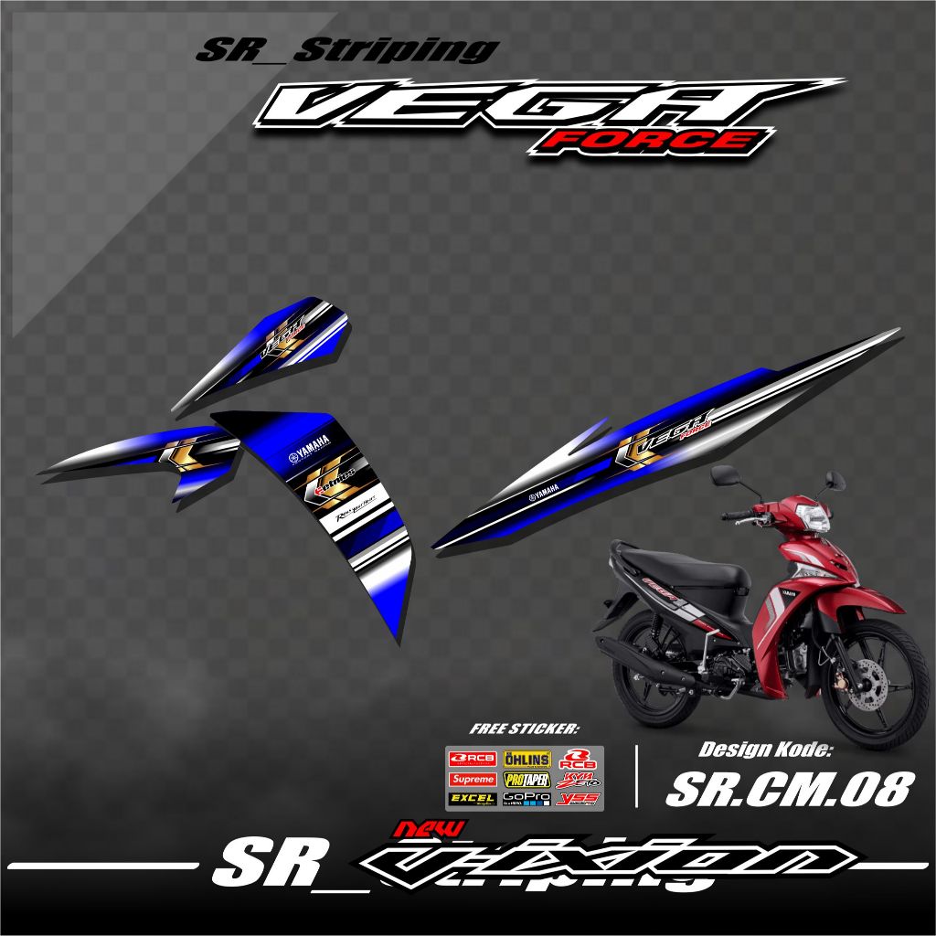 Vega Force Striping / Vega Force Variation / Vega Force / Vega Force Sticker / Vega Force SR.08 Moto