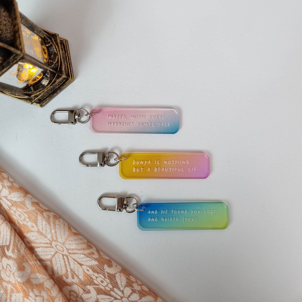 GANTUNGAN Quran Inspired Quote Keychain - พวงกุญแจ - Hariku Studio