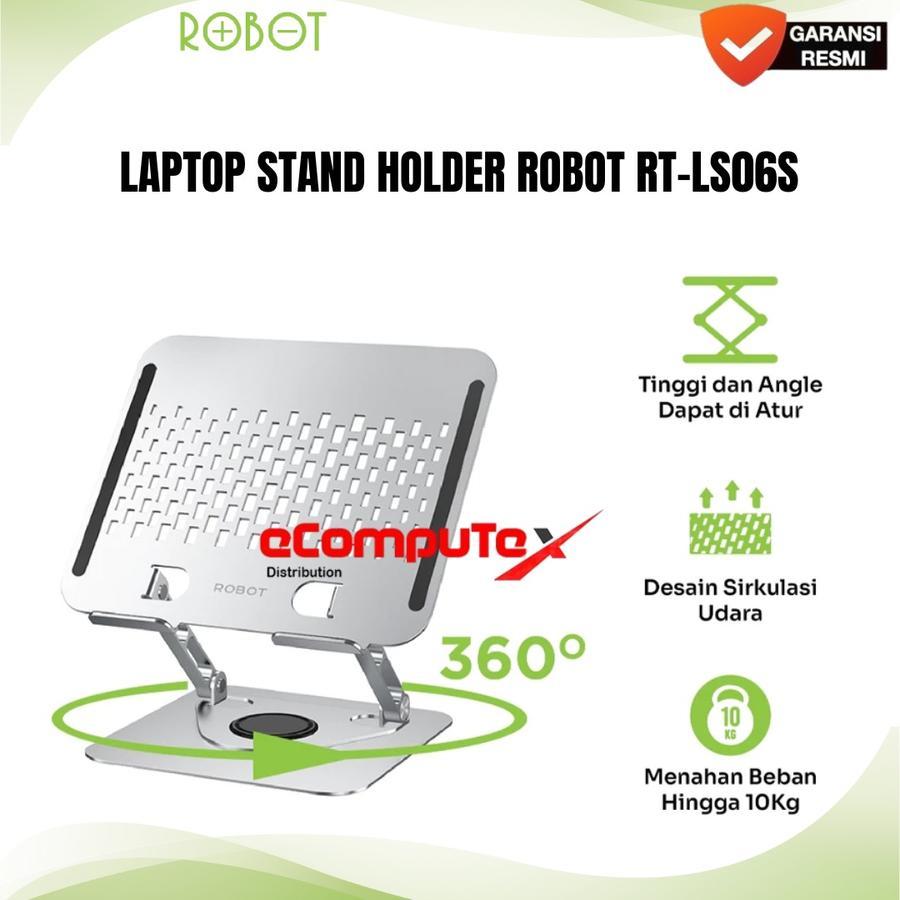 ROBOT RT-LS06S LAPTOP STAND HOLDER / ROBOT RTLS06S FOLDING LAPTOP HOLDER ต้นฉบับ - การรับประกันอย่าง