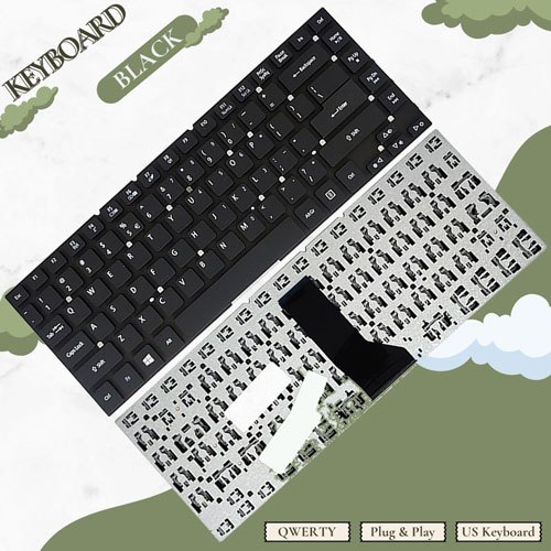 คีย์บอร์ดคุณภาพดีที่สุด Acer Aspire ES1-2011 ES1-421 ES1-431 ES1-511 ES1-520 ES1-521 - รับประกัน