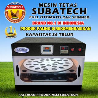 SUBATECH RS-36 Mesin Tetas Telur Full Otomatis Rak Spinner Kap 36 Penetas