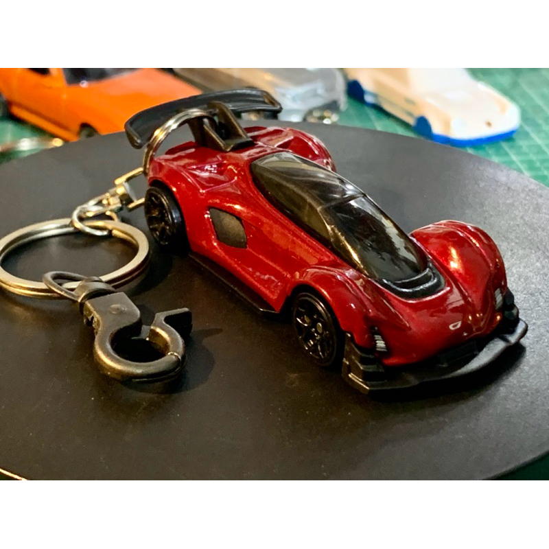 MERAH GANTUNGAN Hot Wheels Czinger 21C พวงกุญแจสีแดง Diecast พวงกุญแจแบบกําหนดเอง