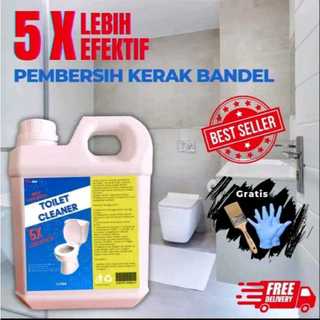Toilet Cleaner Pembersih Kerak Membandel membersihkan noda dilantai kamar mandi westafel toren bak mandi ember gayung dll bisa cod gratis kuas dan sarung tangan