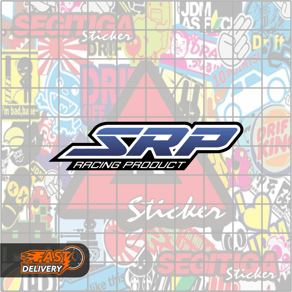 สติ๊กเกอร์ SRP Racing ขนาด 10 x 2.5 ซม