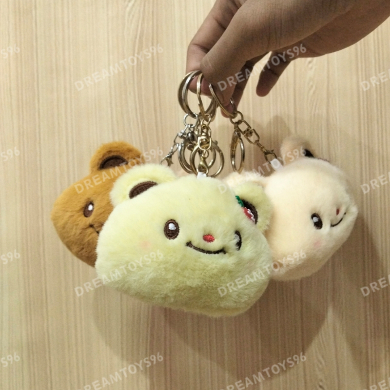 GANTUNGAN Dreamtoys96 Bear Keychain Bag Charm Bear Fur Keychain