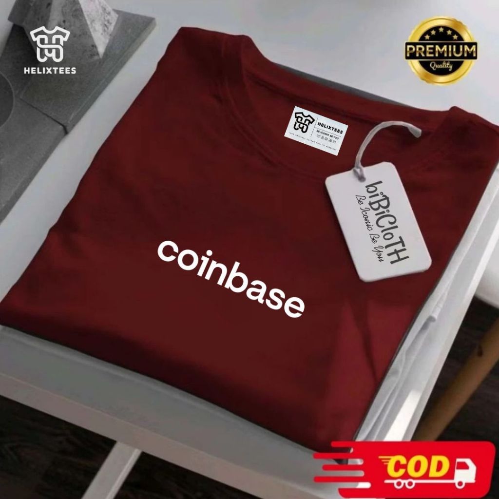 เสื้อยืด Distro Trader kripto Coinbase Cotton Combed 20s WaliStore Premium 100%