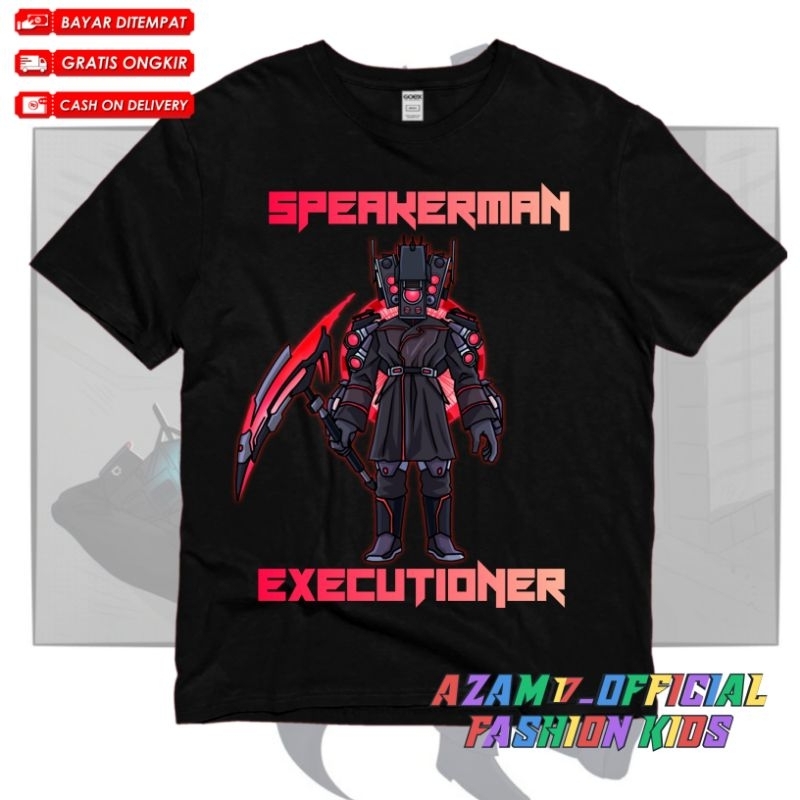Executioner Speakerman Skibidi ห้องน้ําเด็กเสื้อยืดชื่อฟรี/Titan Speakerman Executioner อัพเกรด Skib