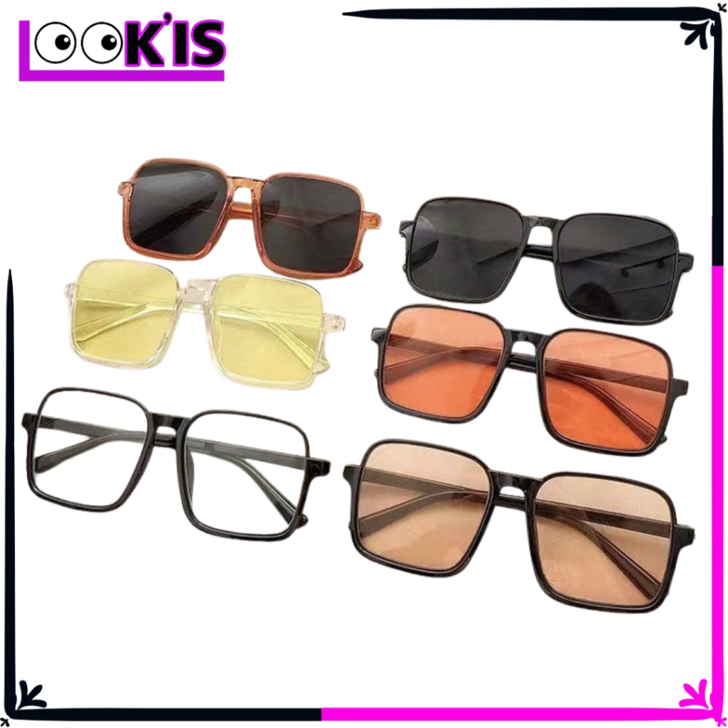 MATA LOOKIS - Womens Square Glasses รหัส 6748 Style Korean Fashion Glasses แว่นกันแดด t Anti-Glare S