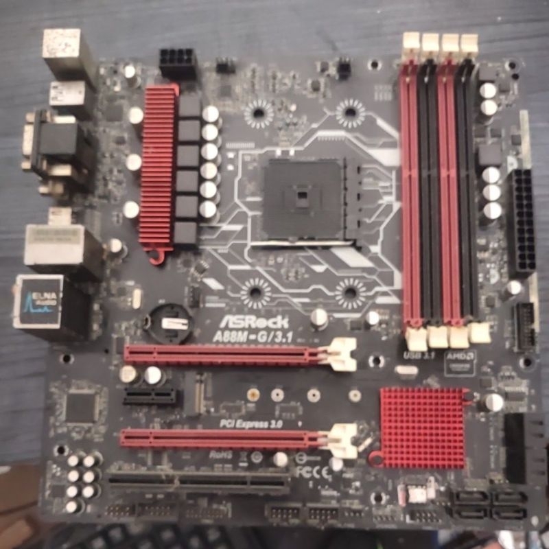 Mobo เสียหาย / ไม่มีจอแสดงผล asrock a88m-g/3.1 fm2+ plus ddr3 nvme