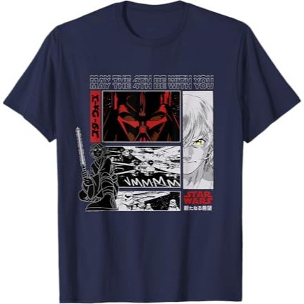 Star Wars May the 4th Be With You Luke Vader เสื้อยืดมังงะญี่ปุ่น
