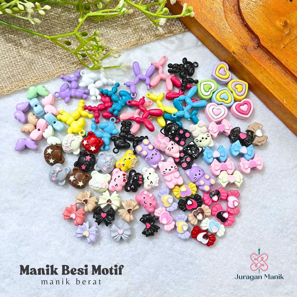 เหล็ก DIY 10 ชิ้น BEADS CRAFT JURAGAN BEADS
